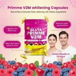3e23c70b96adc54d235a977e3bb1d9b4.jpg Gluta Primme V2M Whiiteening Capsules Natural Berry Extracted with Dietary Supplement Products Made In Thailand