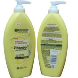 THAILAND GARNIER VITAMIN C Body 400 Ml Sun Block Lotion UVA / UVB Bright Complete 2x Lemon Gbvc Reduce the Dark Spots and Even Out Skin Tone