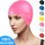 High Quality WATERPROOF Swimming Caps 100% SILICONE Unisex Swim Cap (mssc) for Women Man Short Hair Long Hair