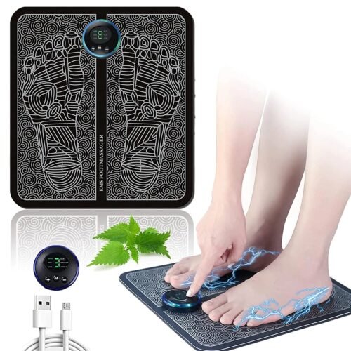 46cfea23690ec08613e31e60cb35d322.jpg EMS Foot Massager Electric (fmp) Foot Massage Pad Feet Muscle Stimulator Massager Foot Massager Pad Relax Feet for Home and Office Use Portable Electric Massage Pad USB Rechargeable