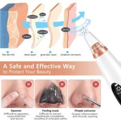 Led Display Blackhead Remover Mrbd Rechargeable 6 Head  Machine Multifunctional Pore Vacuum –  Electric Acne Tool, Suction Power with Led Display