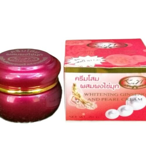 NEW KIM WHITENING (kimc) Ginseng and Pearl Softening Face CREAM 20g Made in THAILAND