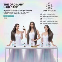 The Ordinary Hair Care Multi- Peptide Serum 60 ML (Code  TOHC) for Hair Density A Concentrated Serum for Hair That Looks Thicker, Denser, Fuller and Healthier