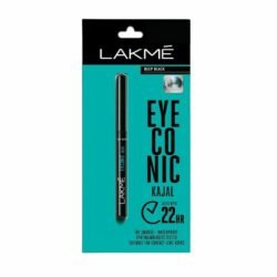 LAKME ORIGINAL Eyeconic Kajal Deep Black, WATERPROOF Mascara, Up To 22 Hrs, 2lwb