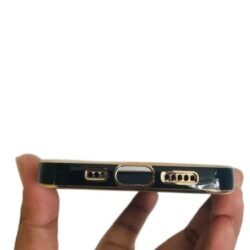 4f7aaec8eff6c6cef5404b7f2e7b5fae.jpg Apple iPhone 13 (ipbc) Luxury Gold Electroplated with Camera Lens Protection Shockproof Soft TPU with Logo Cut Back Cover Case (BLACK)