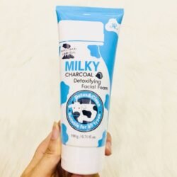 50a3077f90c1f50d885829fefcd43e30.jpg AR ARON Milky (Argc) Charcoal Detoxifying Facial WHITENING Foam Detox & Clean Suitable For All Type 190g