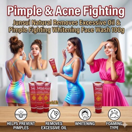 528c2aa75996e1920054d14236d51c96.jpg Junsui Natural Pimple & Acne Fighting Removes Excessive Oil & Whhi itening Face Wash 100g jnpf
