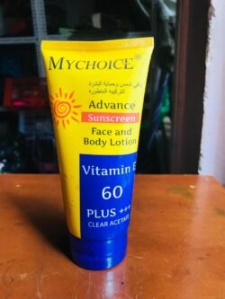 Sunblock SPF 60 Advanced (mc60) My Choice Face and Body CREAM Vitamin E Plus+++ 150g