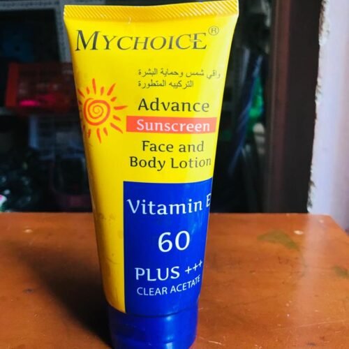 Sunblock SPF 60 Advanced (mc60) My Choice Face and Body CREAM Vitamin E Plus+++ 150g