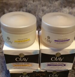 Natural WHITE Fairness Olay Night CREAM 50g And Olay Day CREAM SPF, 50g 50g X 2 (2 in 1pack) odnc