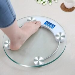ORIGINAL 10mm Thickness (LARGE SIZE) Hard Gorilla Strong Tempered Glass LCD Electric Digital Bathroom Weighing Body Scale Up To 180kg (psbs)