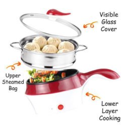 Multi-Function Electrothermal Pot 18cm / [mfep] Multi-Function Electrothermal Steamer Pan / Electric Cooker Hot Pot / Multifunction Heating Steamer Frying Pan