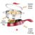 Electric Cooking Pot Electrothermal [mfep] Pot Multifunctional Electric Cooker Hotpot Mini Non-stick Food Noodle Cooking Skillet Egg Steamer Soup Heater Pot Frying Pan 18cm