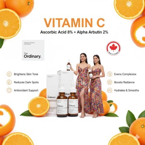 The Ordinary Vitamin C, Ascorbic Acid 8% + Alpha Arbutin 2%, 30 ml, (Code- Os82) Made in CANADA