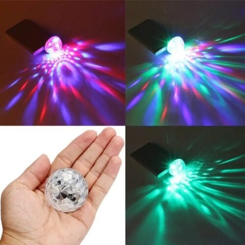 Colorful Party Light Super Bright USB Dlsm Led Disco Magic Ball Party Light Sound Control DJ Stage for Christmas Birthday Wedding Club Karaoke Decorations Lighting Effects