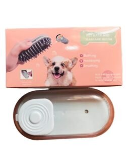 Pet Bath (pbbc) Massage Brush, Dog Cat Pet Puppy Bath Brush Scrubber, Pet Clean Brush Shampoo Dispensing Soft Silicone Grooming Deshedding Cleaning Washing Hair Fur Comb for Dogs and Cats