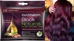 5a651068996afa42292d6ef5c91bcb7e.jpg GARNIER Hair Colouring Creme, gar0 100% Grey Coverage, Black Naturals, 3.16 Natural Burgundy, 20g + 20ml