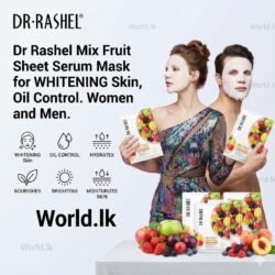 5b93a0d30e6e9eb7e015ba8c5cc614cb.jpg Dr Rashel Mix Fruit Sheet Mask with Serum Brightening and Whitreening mfsm Mask for Women and Men Deep Hydration and Moisturization