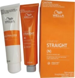 5d17623bc46484f067a1aa58c1182cd1.jpg WELLA Professionals wnsc Creatine Straight (N) for Normal to Resistant Hair Straightening CREAM and Neutralizer Single Application Kit 200 ml