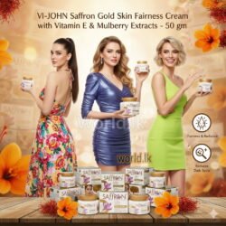 VI-JOHN Saffron Gold Skin Fairness Cream with vjsg Vitamin E & Mulberry Extracts 50 gm