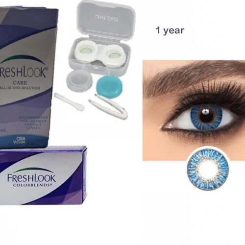 Colour BLUE - Fresh Look bcl Colour Blends Contact Lens - Full Set - Colour Contact Lens (Replacement Cycle: 12 Month)
