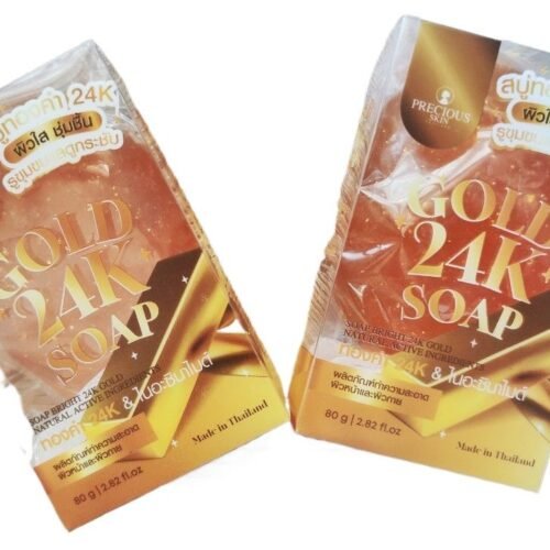 Precious Skin go4k Made in Thailand Gold 24K Soap for Face & Body - 80g
