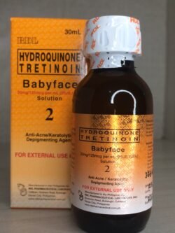 Rx  RDL # 2 Hydroquinone Tretinoin BABY Face Solution 60ML rdl fa