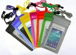 6890d233c0b9c5b5d7d17555969b8412.jpg WATERPROOF 3 Zip Lock Transparent Mobile Bag Sand, Dust Proof Swimming, Rain Extra Protection Covers