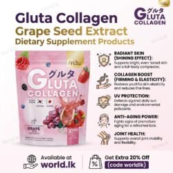 GLUTA Whi tening Collagen Grape Seed Drinking Powder Extract Dietary Supplement mgcg