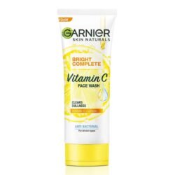 GARNIER (garn) Skin Naturals Bright Complete Vitamin C Face Wash for Brighter and Glowing Skin Daily Cleanser Suitable for all Skin Types 100g