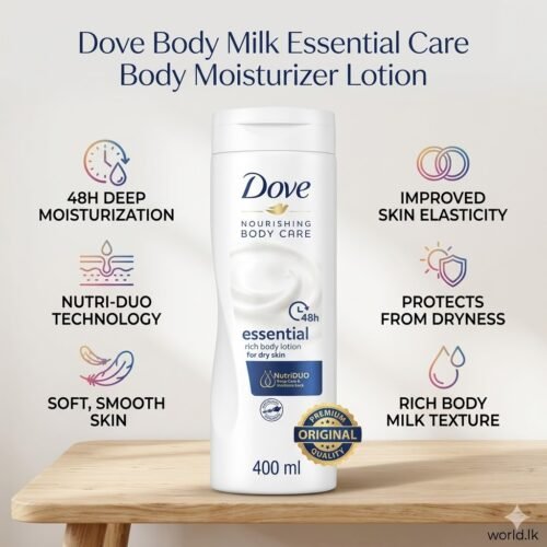 6c8fef776a7db4bb2dabe16d3c3e8915.jpg 400 ml Original Dove Body Love (dlds) Essential Care Body Lotion for Deeply Nourishes Dry Skin