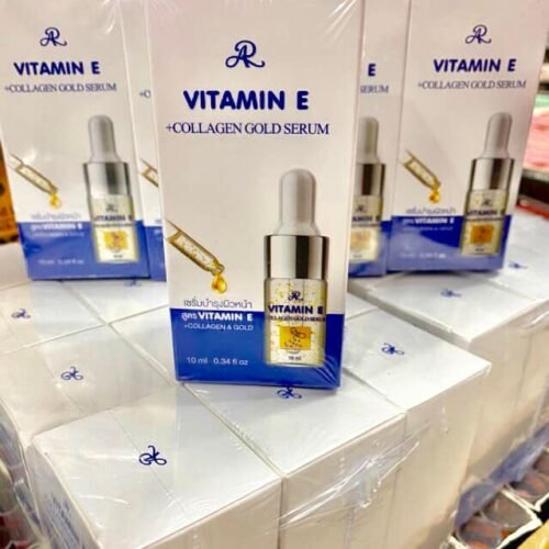 COLLAGEN Gold WHITENING Serum-10ml [vegs] AR Vitamin E Gold Serum Made In THAILAND