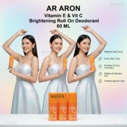 7ba4a3a0e637d83880c00d0527fe1218.jpg AR Vitamin E & Vit C Brightening Whii-teniing Roll On Deodorant 60ml Made in Thailand