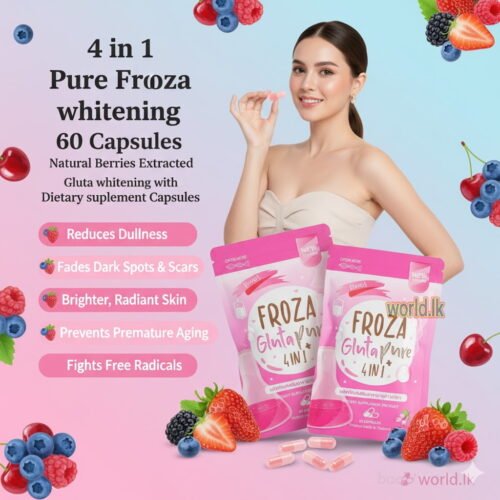 8096a8156126d31237a1caf9f4cdd7f4.jpg Natural Berries Extracted 4 in 1 Pure Froza Glutta whii-tening 60 Capsules Gluta with Dietary supplement Capsules