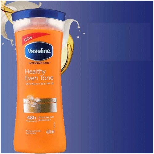 VASELINE (even) Intensive Care Lotion for Even and Healthy Skin with Vitamin B3 and SPF 10 - 400ml