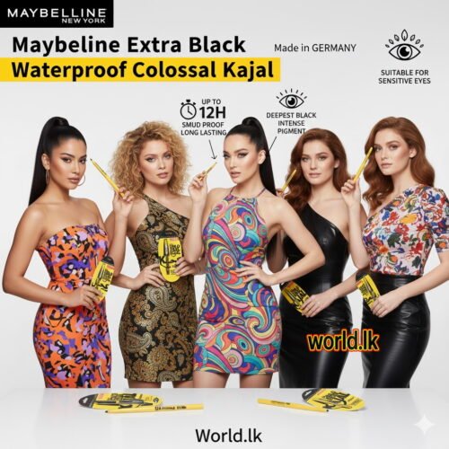 Maybelline Extra Black Waterproof Colossal Kajal Made in GERMANY MCKB