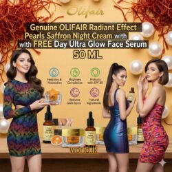 8386e3def03c6df383fd72e26e2e330a.jpg Genuine OLIFAIR Radiant Effect pearls saffron Night Cream with FREE Day Ultra Glow Face Serum Orec
