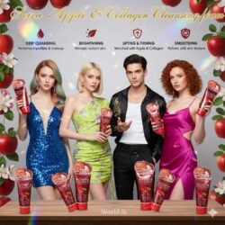 180g Red Apple Collagen Cleansing Foam Lifting & Radiance Seira  Made in Thailand sraf