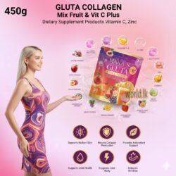 857ffd259acf3ca356e9be8da4a09edb.jpg 450g GLUTA COLLAGEN Mix Fruit & Vit C Plus MGCP Dietary Supplement Products Vitamin C, Zinc, CoQ10 (30 x 15 g Sachets) Powder