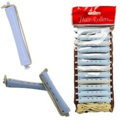 Hair Perm Rollers Perm phcr Rods Curlers Blue and Grey 12 pcs