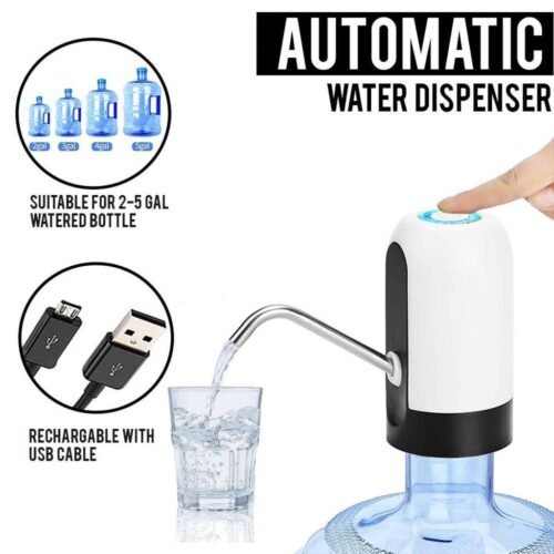 8973253afc1302f6e0f96cd9a1de3f7c.jpg Smart Automatic Pump USB Rechargeable Universal Electric Water RDS Dispenser, Upgrade Button DRINKING Water