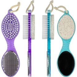 89aaee105deb67a2783e93cf39b99c0c.jpg 4 In 1 Foot Pedicure Brush, (4i1b) Pumice Stone, Scrubber & File for Soft Care Multi Use Manicure Paddle Brush Kit Tool, Cleanse and Buff, for Feet, Toes, Nails Cleaning, Bath Brush (Multicolor) 4 IN 1 BRUSH