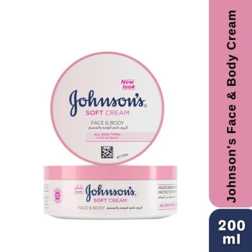 UPGRADED New Johnson's 24Hour jo4 Moisture Soft Cream Face & Body 200 ml