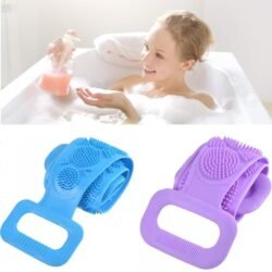 Silicone Bath Scrub Rubbing Towel Sbsr mud and rubbing ash, two-step scrubbing belt body brush