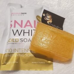 Snail sgws GOLD SOAP X10 Intensive WHITENING SOAP by Precious Skin Made in THAILAND Precious Snail Gold SOAP (70g)
