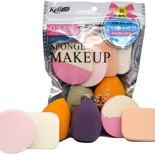 Professional Makeup (6pcs) Sponge Beauty Blender for Blending Face Makeup, Multicolor Face Sponge Puff - Pack of 6 pieces