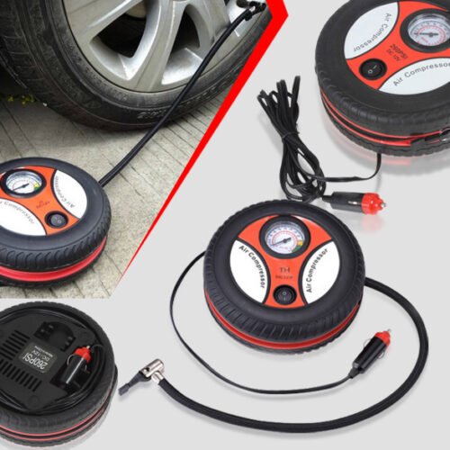 DC 12V vehicle air Pump Portable Electric Mini Tire Air Compressor aic