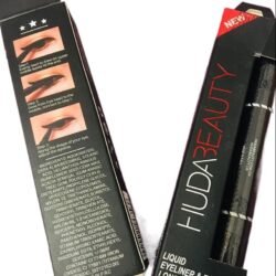 New HUDA BEAUTY 2 in 1 Liquid Eyeliner & Eyebrow Long Lasting Nhle