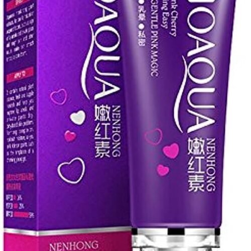 ORIGINAL bio aqua holograme sticker attached BIOAQUA nenhong pink / purple magic CREAM - 30g improves skin tone and moisturizes it. Natural beauty skin care flower.