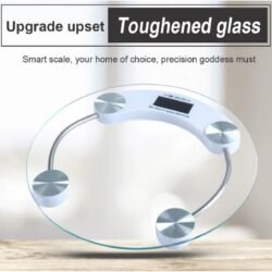 Original 6mm Thickness Hard Gorilla Strong Tempered Glass LCD Electric Digital Bathroom Weighing Body Scale Up To 180kg psss